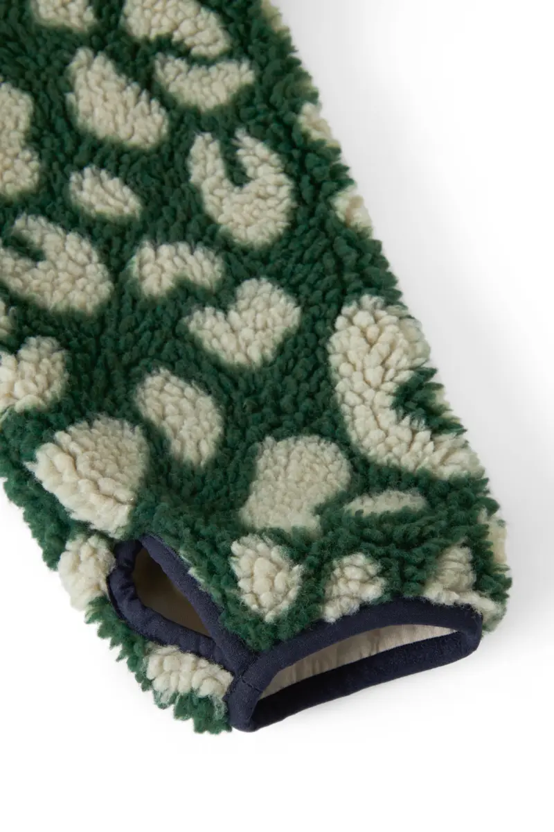 Liewood Sherpa Erwachsenen Jacke Nelson „Mega leo / Garden green“
