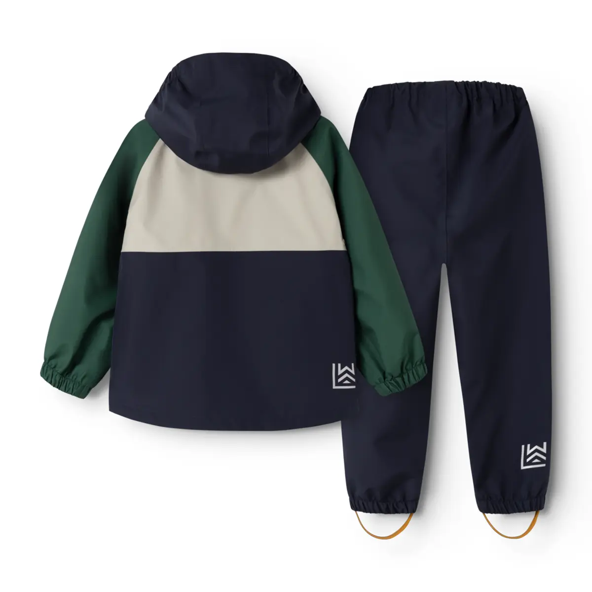 Liewood Softshell Regenbekleidungs-Set Pedia „Garden green multi mix“