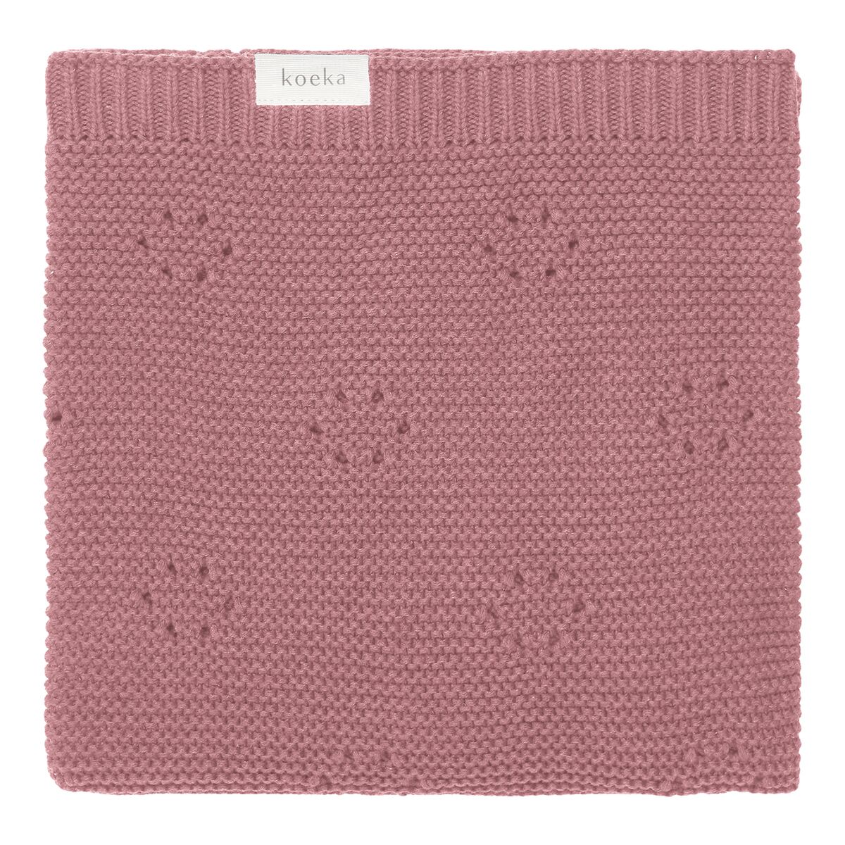 koeka Babydecke Toujours, Strickdecke, berry, 75x90cm 01