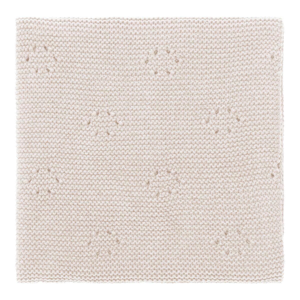 koeka Kinderdecke Toujours, Strickdecke, warm white, 100x140cm – Bild 2