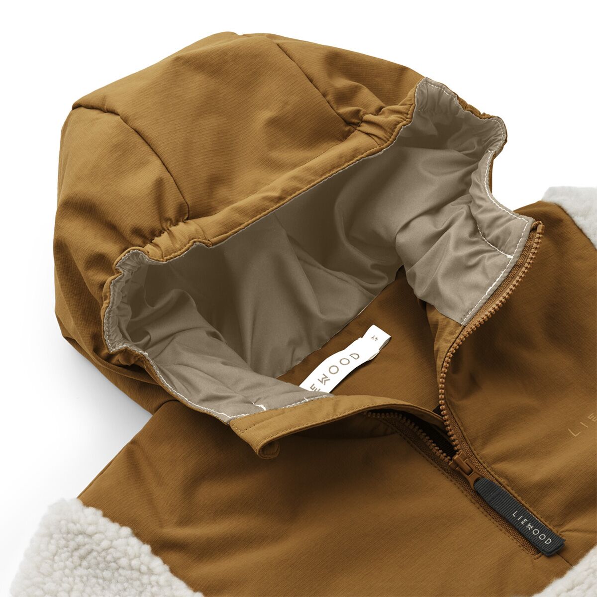 Liewood Brucie Floranorak für Kinder „Golden caramel“, 1-7 Jahre – Bild 4