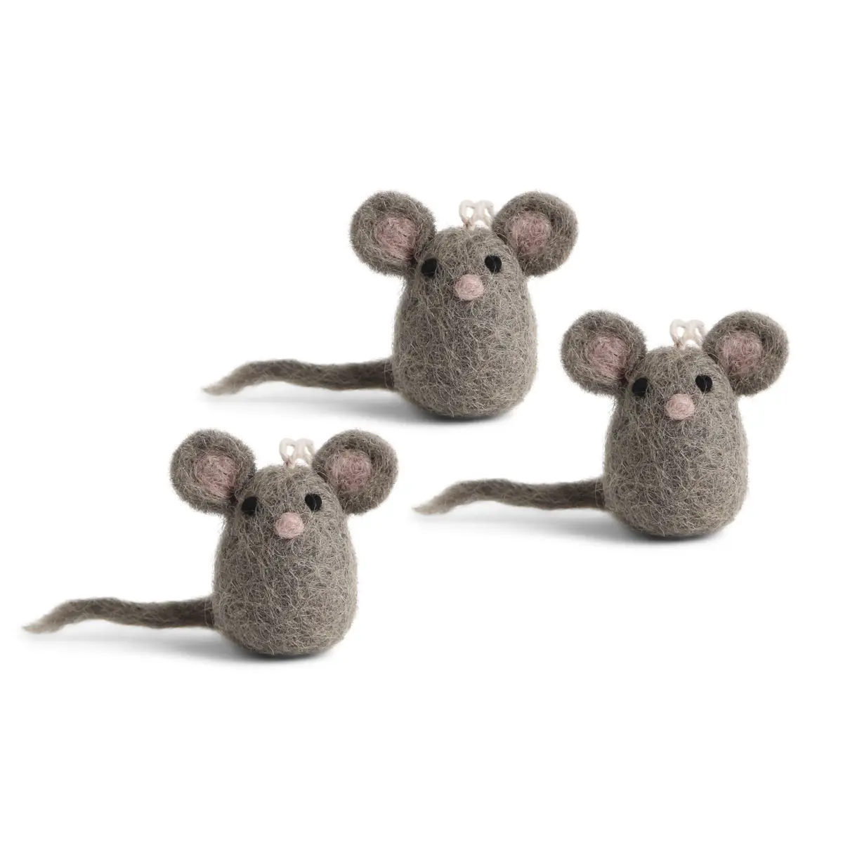 Gry & Sif Weihnachtstiere „Mini Maus“ 3er-Set