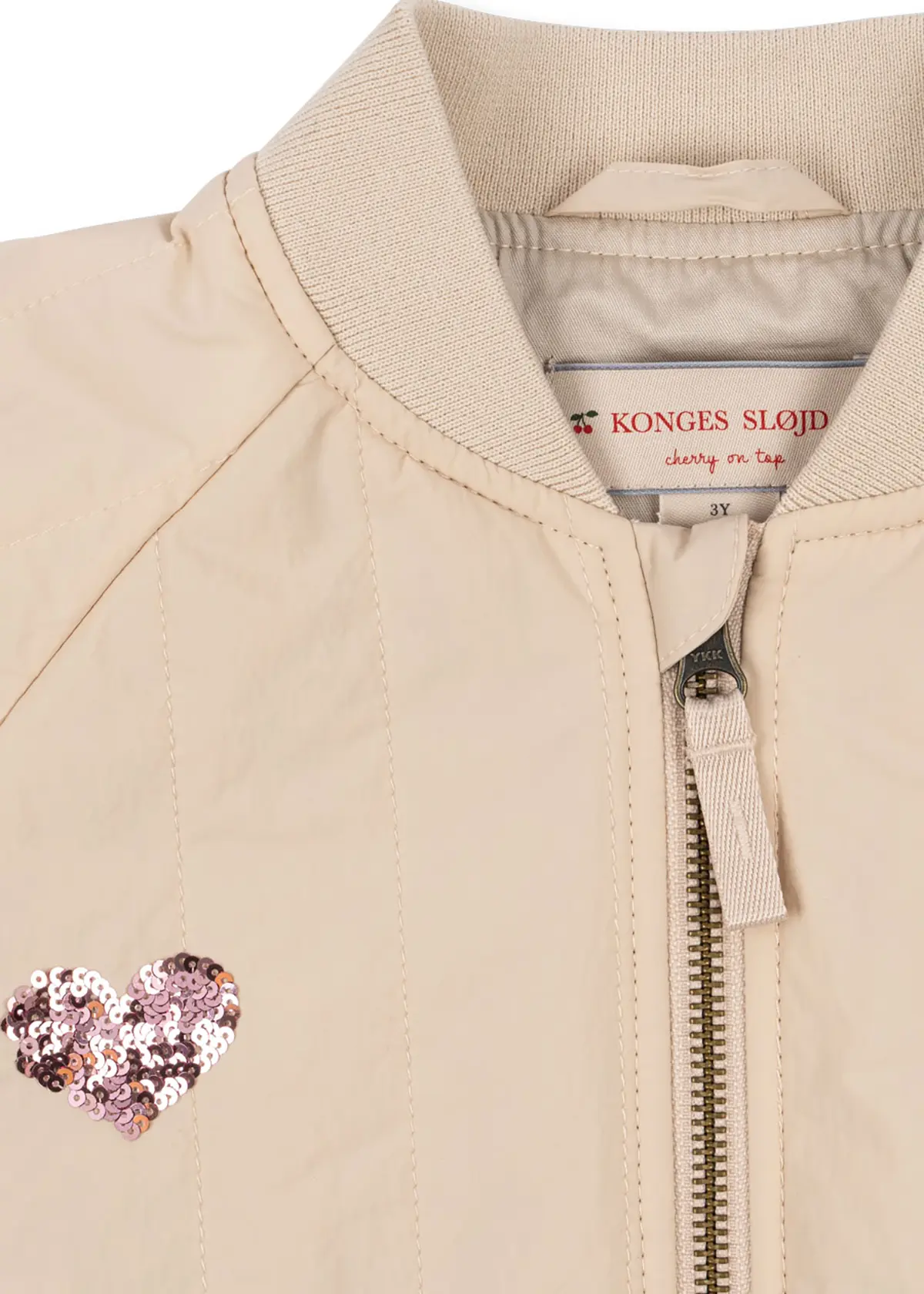 Konges Sløjd Bomberjacke Juno „Smoke Gray / Pailletten“