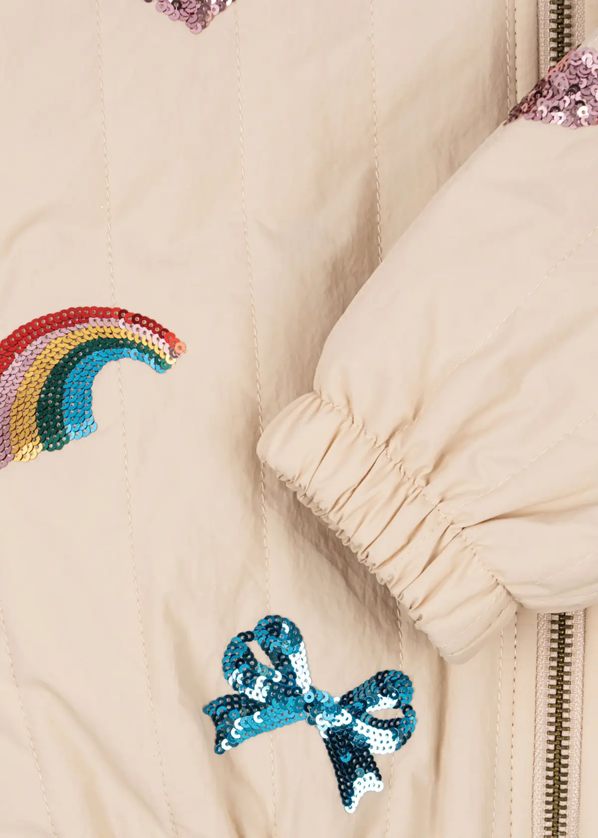 Konges Sløjd Bomberjacke Juno „Smoke Gray / Pailletten“