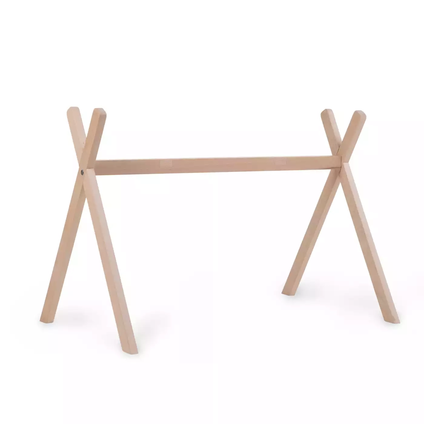 Childhome Gestell für Moseskorb Tipi „Natur“ 2-in-1 Spielbogen aus Holz