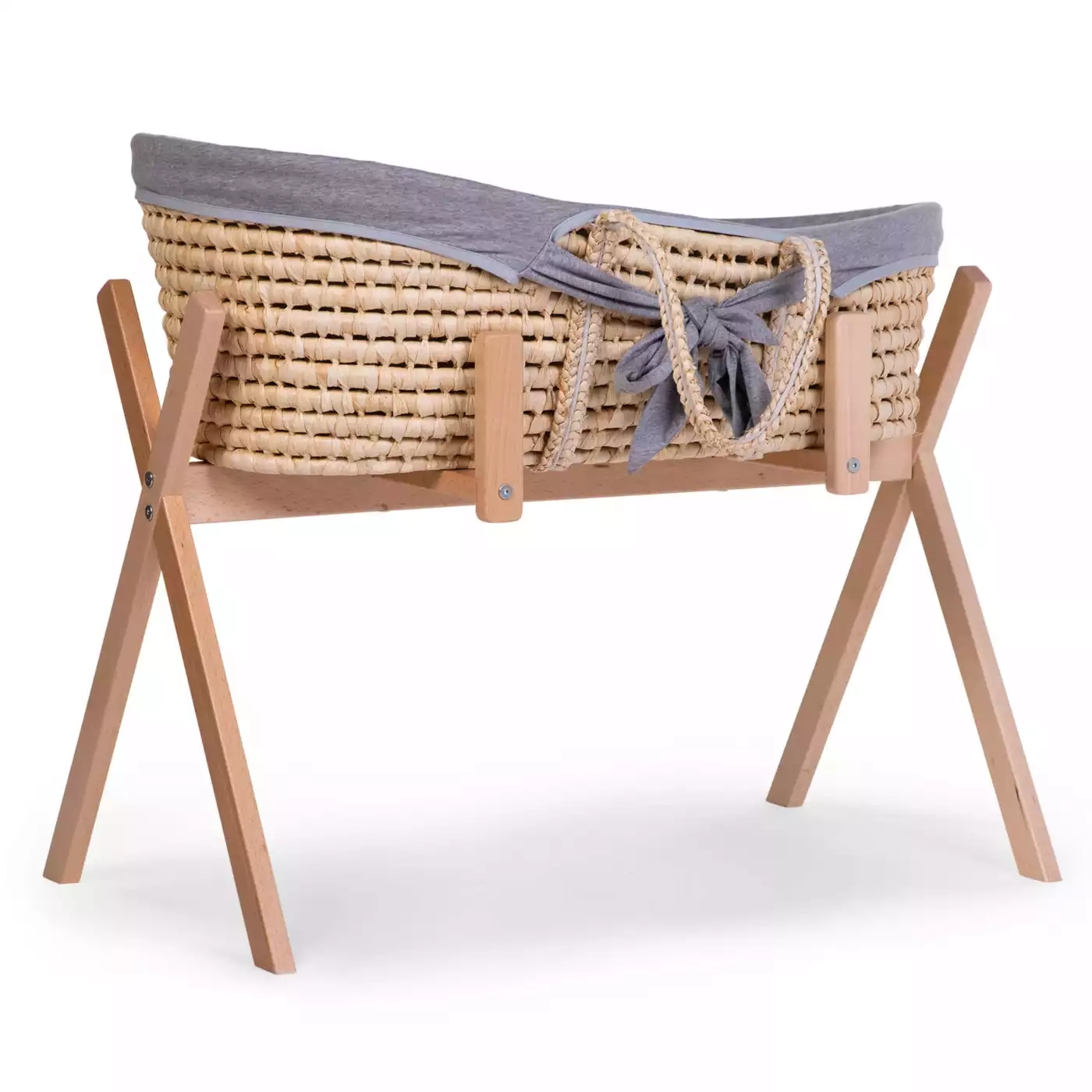 Childhome Gestell für Moseskorb Tipi „Natur“ 2-in-1 Spielbogen aus Holz