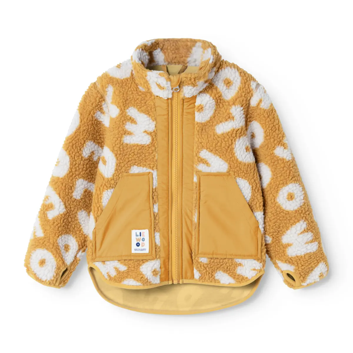 Liewood Fleecejacke Noam „Letters / Yuzu“, Sherpa Jacke