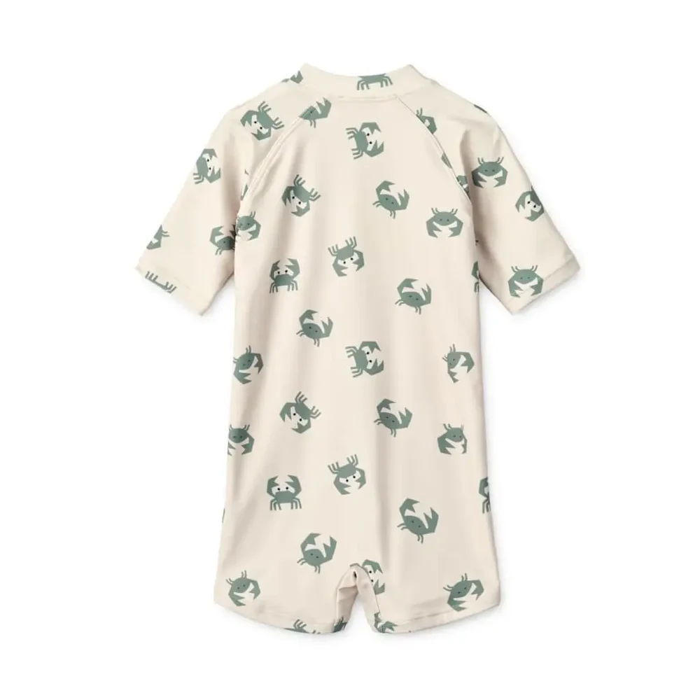 Liewood Max Schwimm-Jumpsuit „Crab / Sandy“, LSF 50+