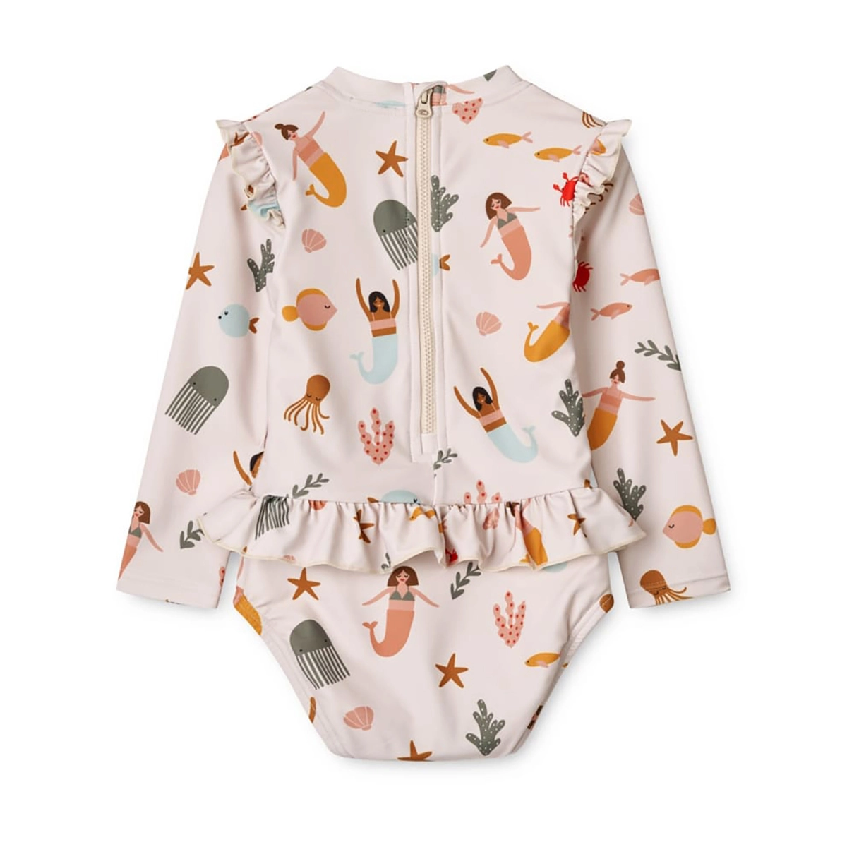 Liewood Kinder Badeanzug Sille „Mermaids / Sandy“, LSF 40+