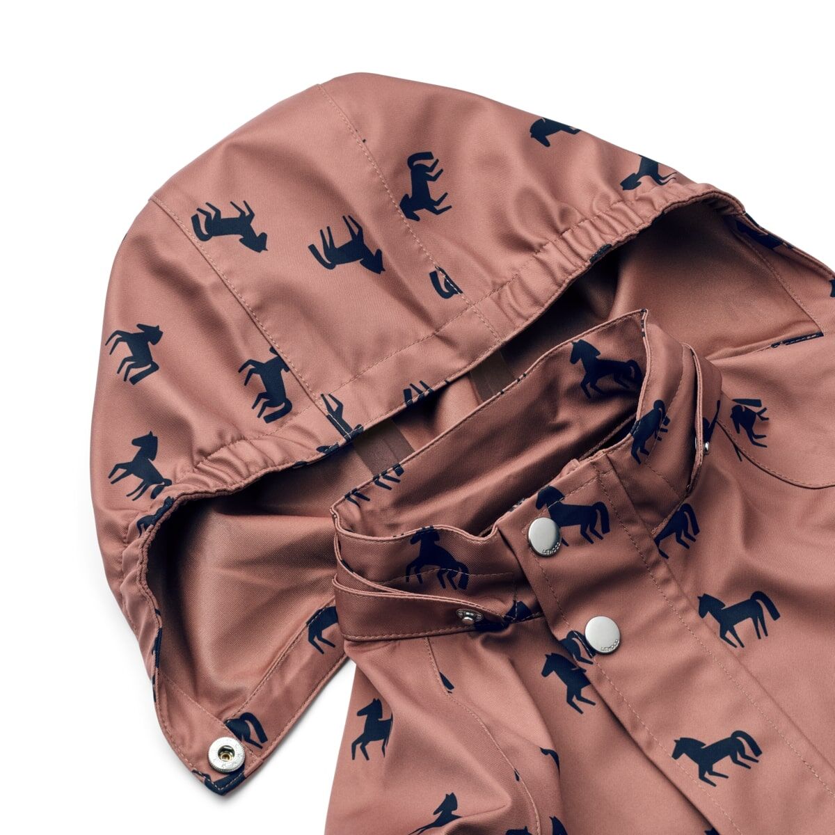 Liewood Parker Regenbekleidungs-Set „Horses / Dark rosetta“, Gr. 122 – Bild 11