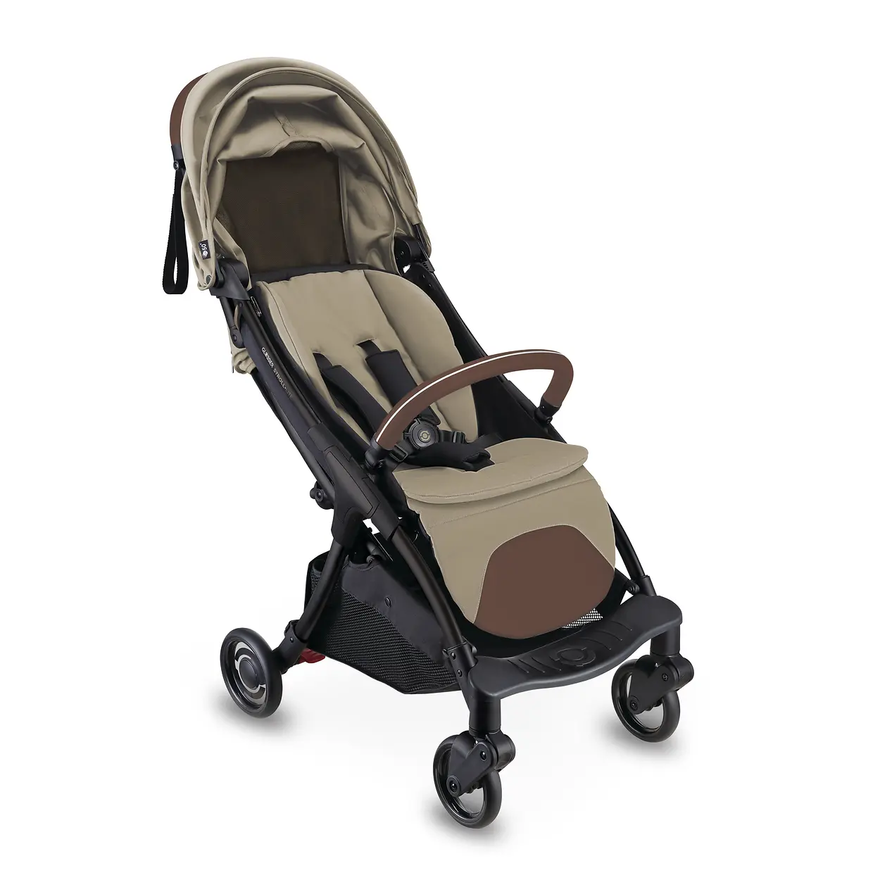 Globber Stroll Lite Buggy „taupe“ – faltbarer Reisebuggy