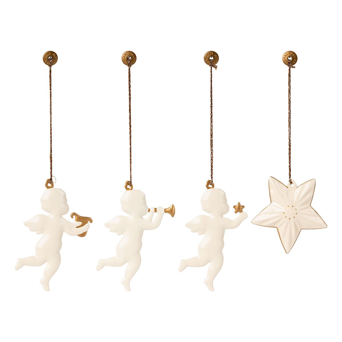 Maileg Weihnachtsbaumschmuck-Set „O holy night“, Metall – Bild 2