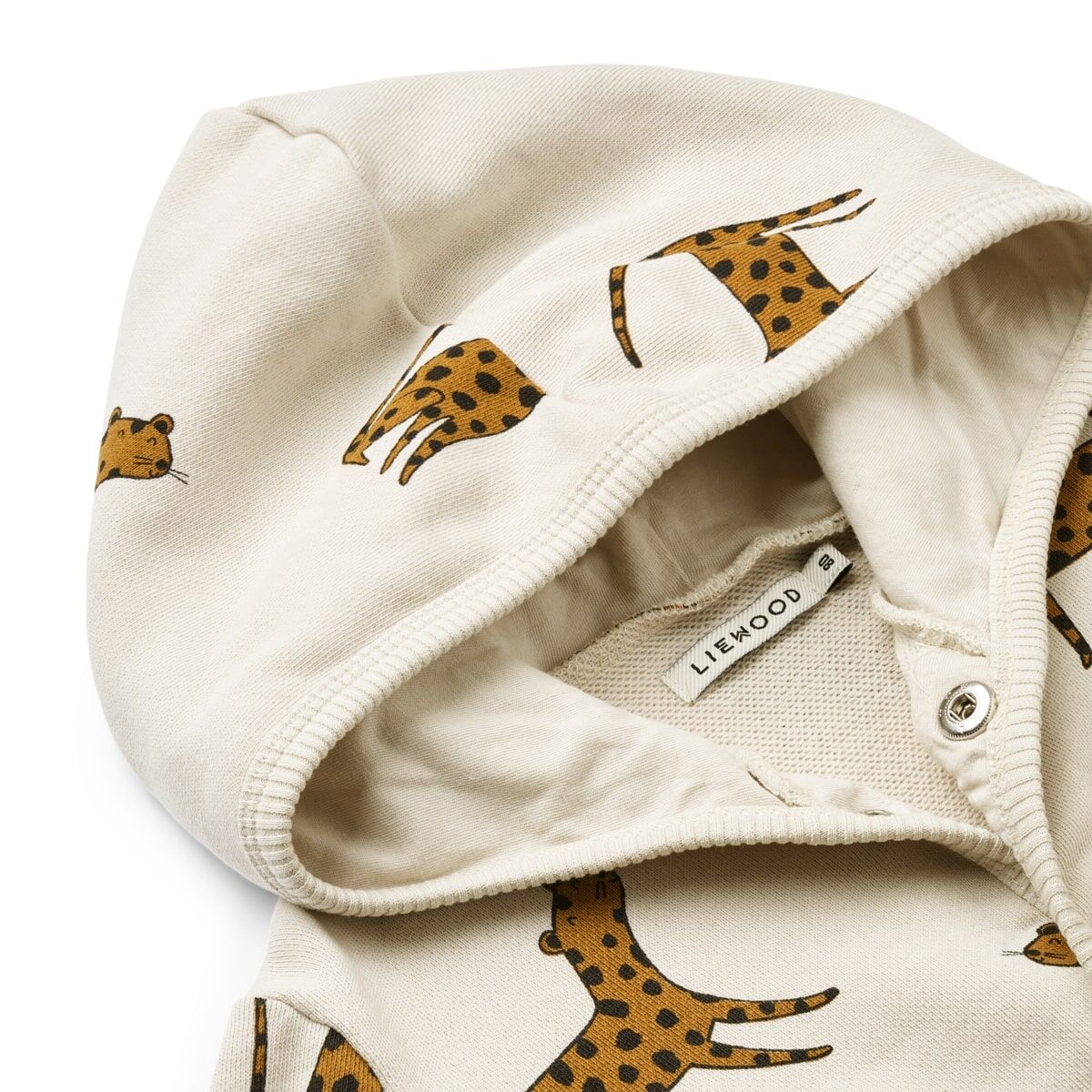 Liewood Kinder-Sweat-Jumpsuit Topeka „Leopard / Sandy“, Gr. 56, 98, 104 – Bild 2