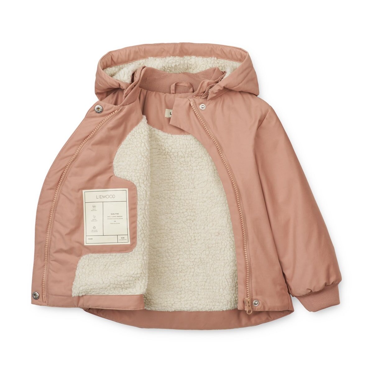 Liewood Babyparka Vira „Dark rose“, gefüttert, Gr. 68-92 – Bild 5