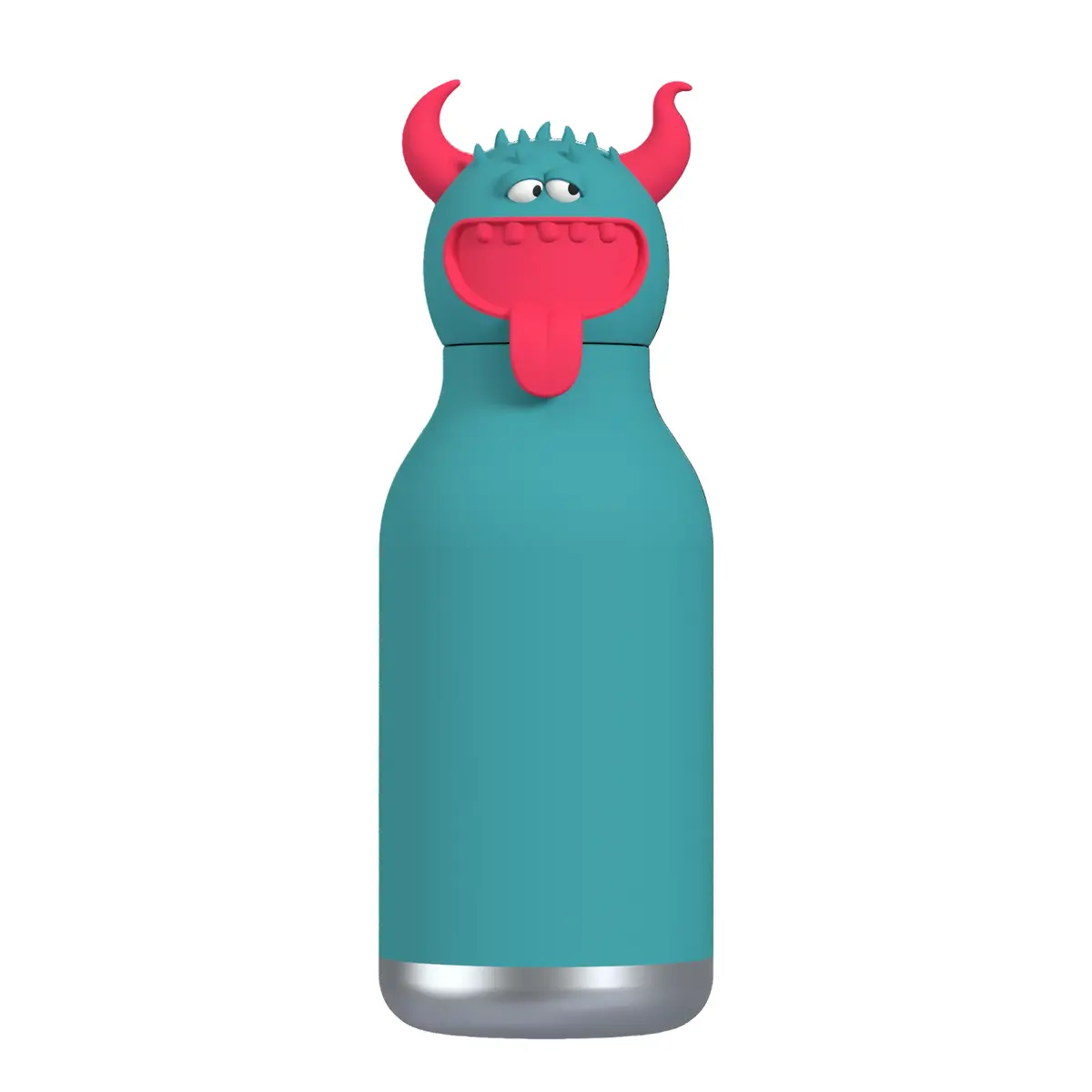 ASOBU Spookie Trinkflasche „Benny the Beast“, 470 ml auf weißem Hintergrund