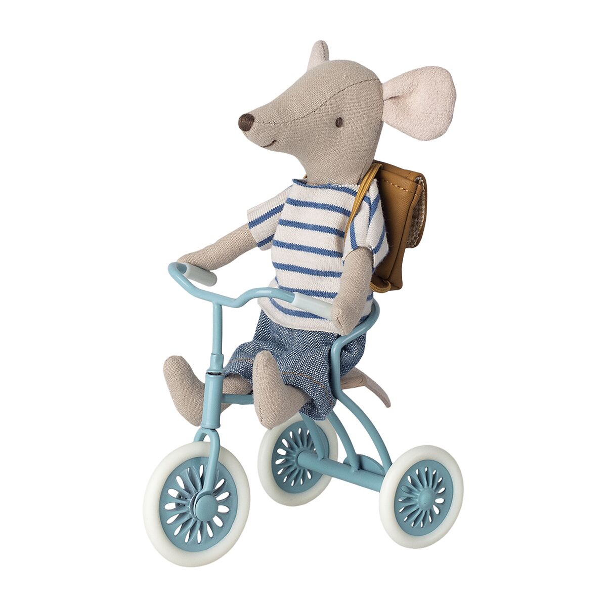 DELISTED Maileg Vintage-Dreirad für Mäuse „petrol blau“, 9x7cm – Bild 3