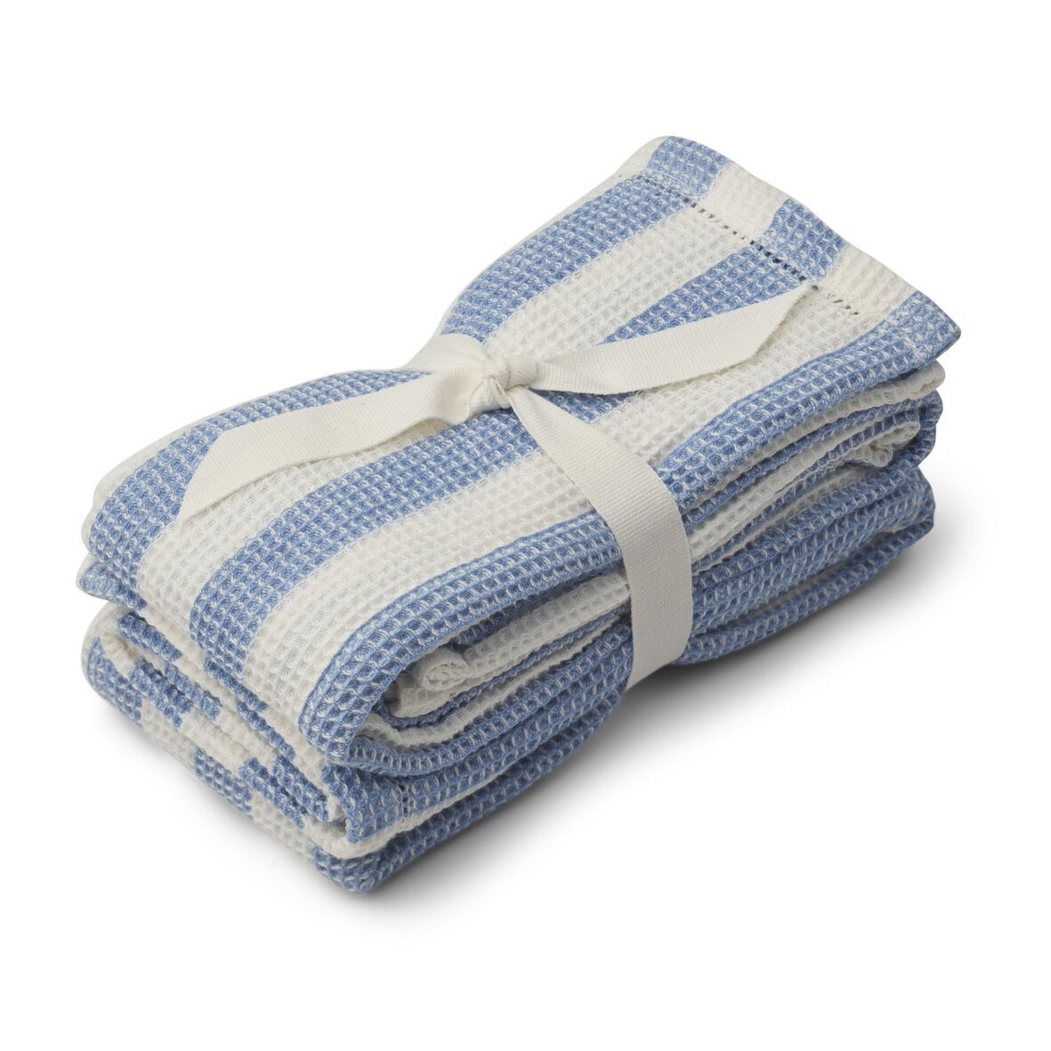 Liewood Leah Mulltuch „Sky blue : creme“, Musselin, 2er-Set, 60x60cm