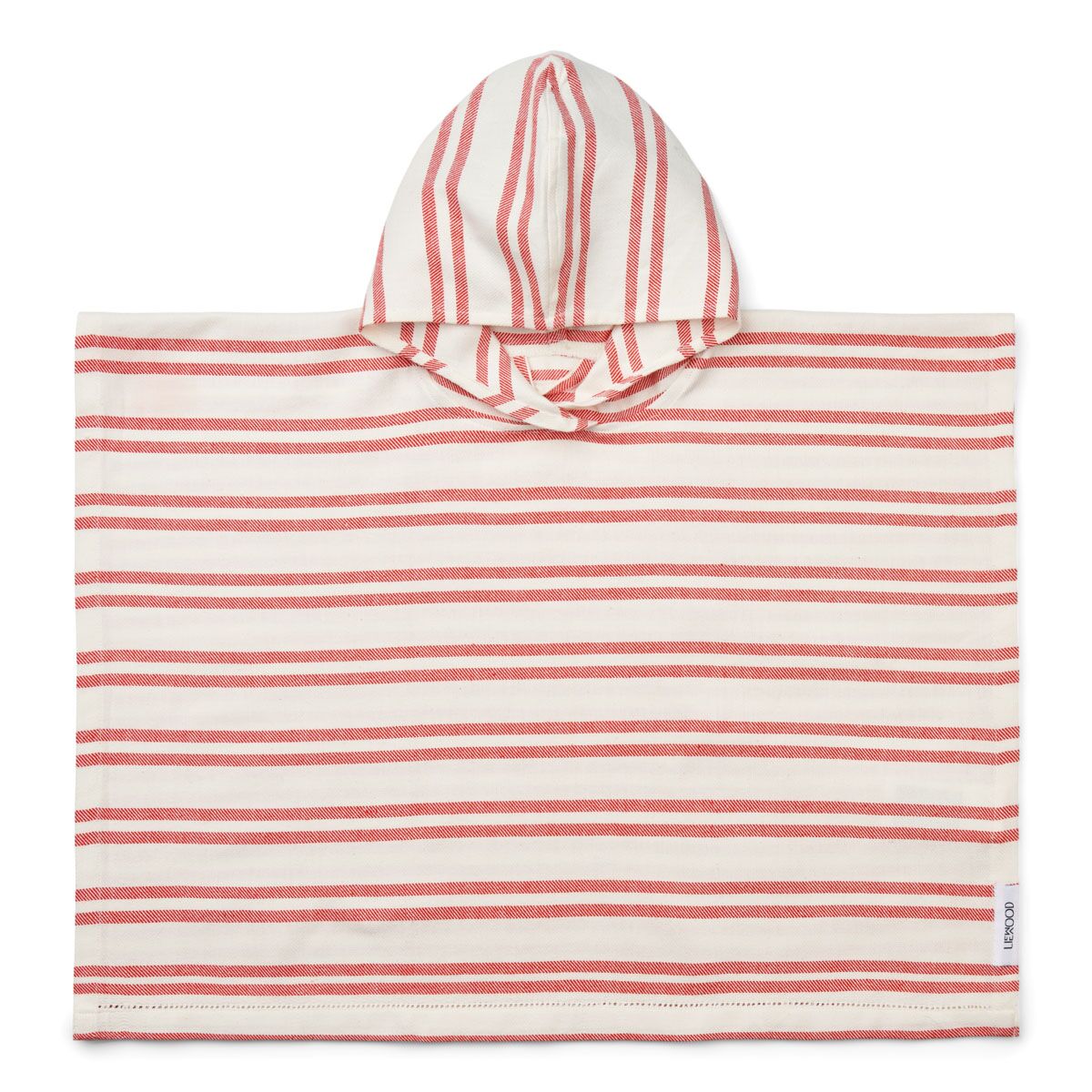 Liewood Roomie Badeponcho „Creme de la creme / Apple red“, Gr. 80-104, 134/140