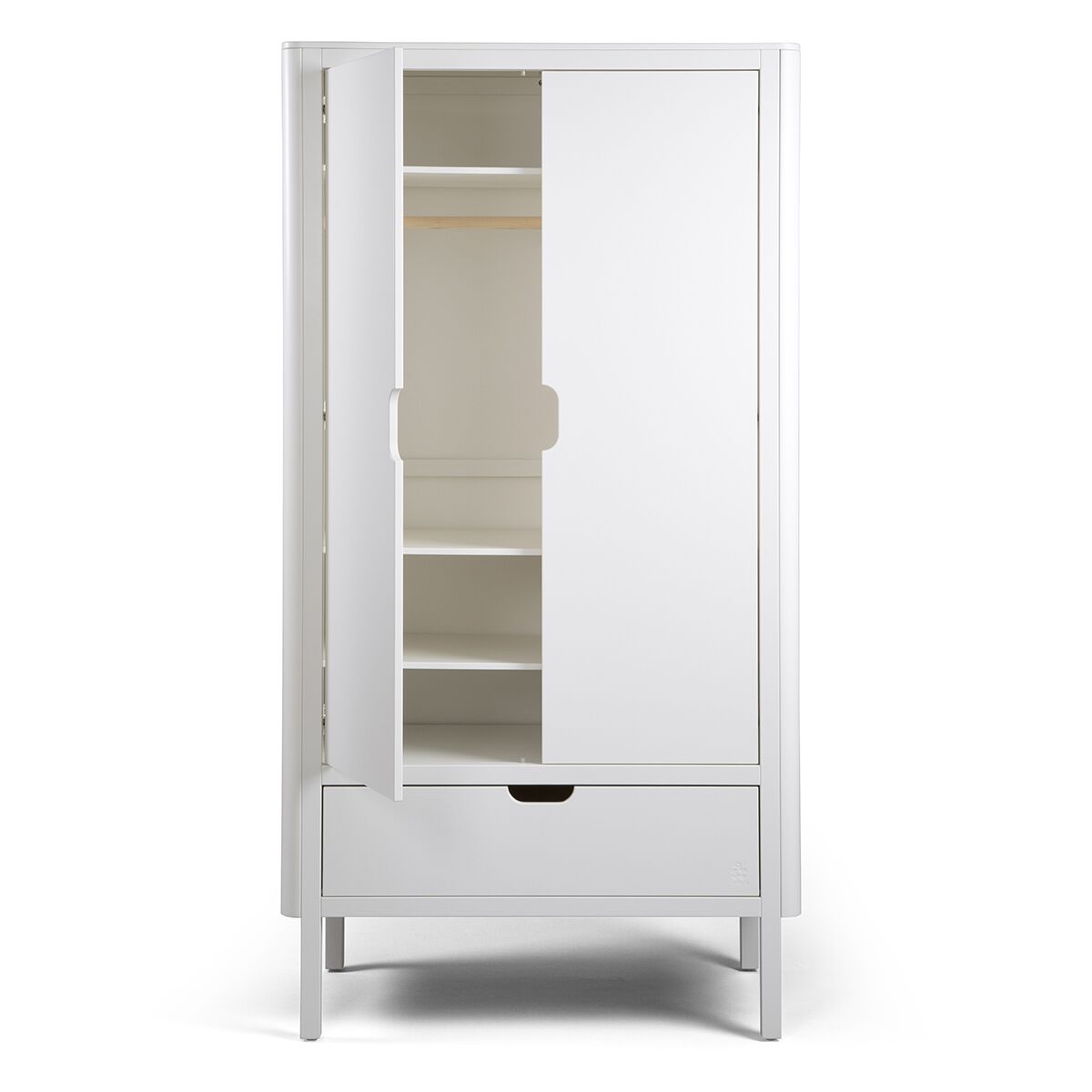 Sebra Kleiderschrank „weiß“, 2-türig, FSC-Mix – Bild 2