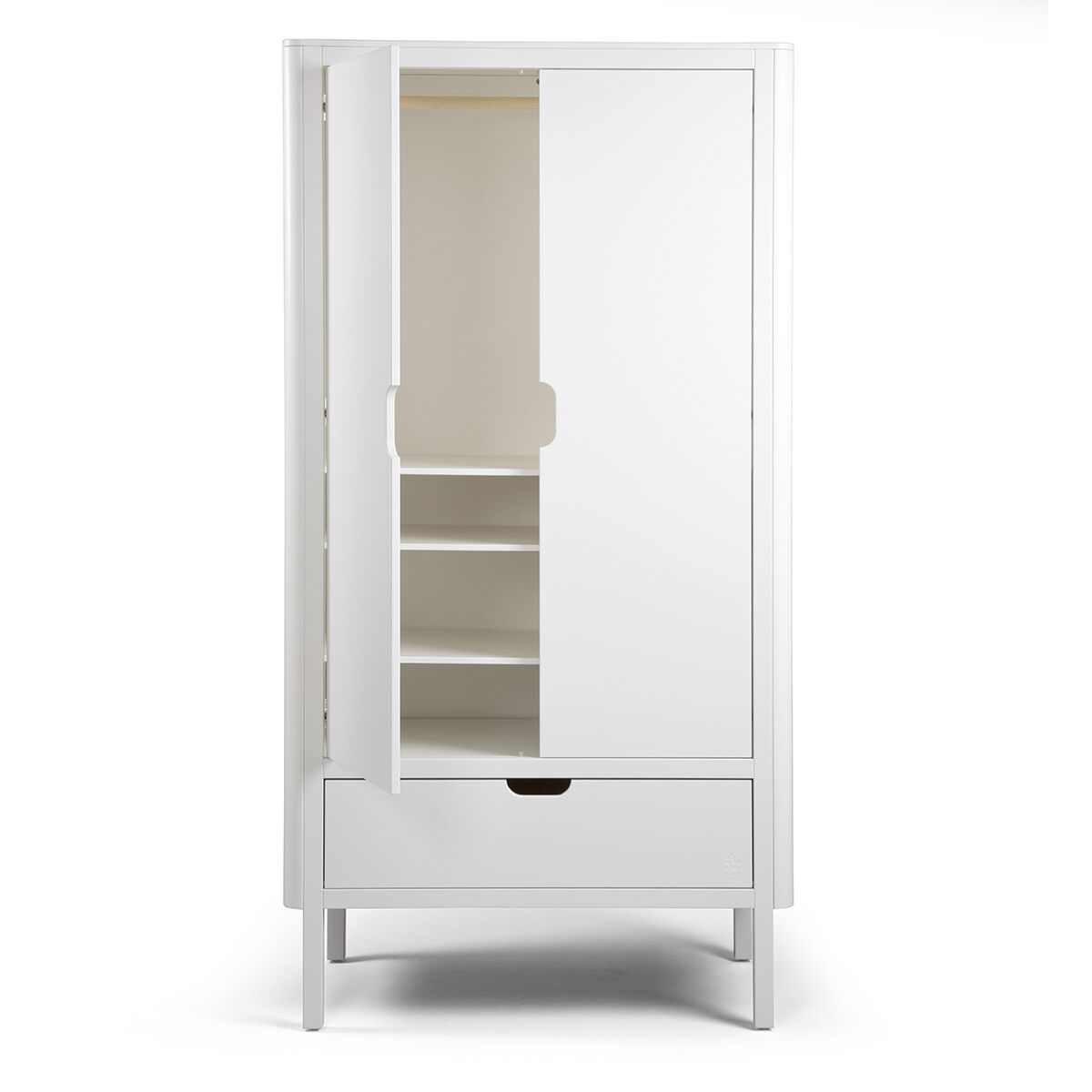 Sebra Kleiderschrank „weiß“, 2-türig, FSC-Mix – Bild 3