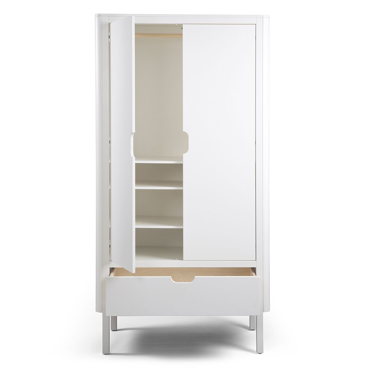 Sebra Kleiderschrank „weiß“, 2-türig, FSC-Mix – Bild 4