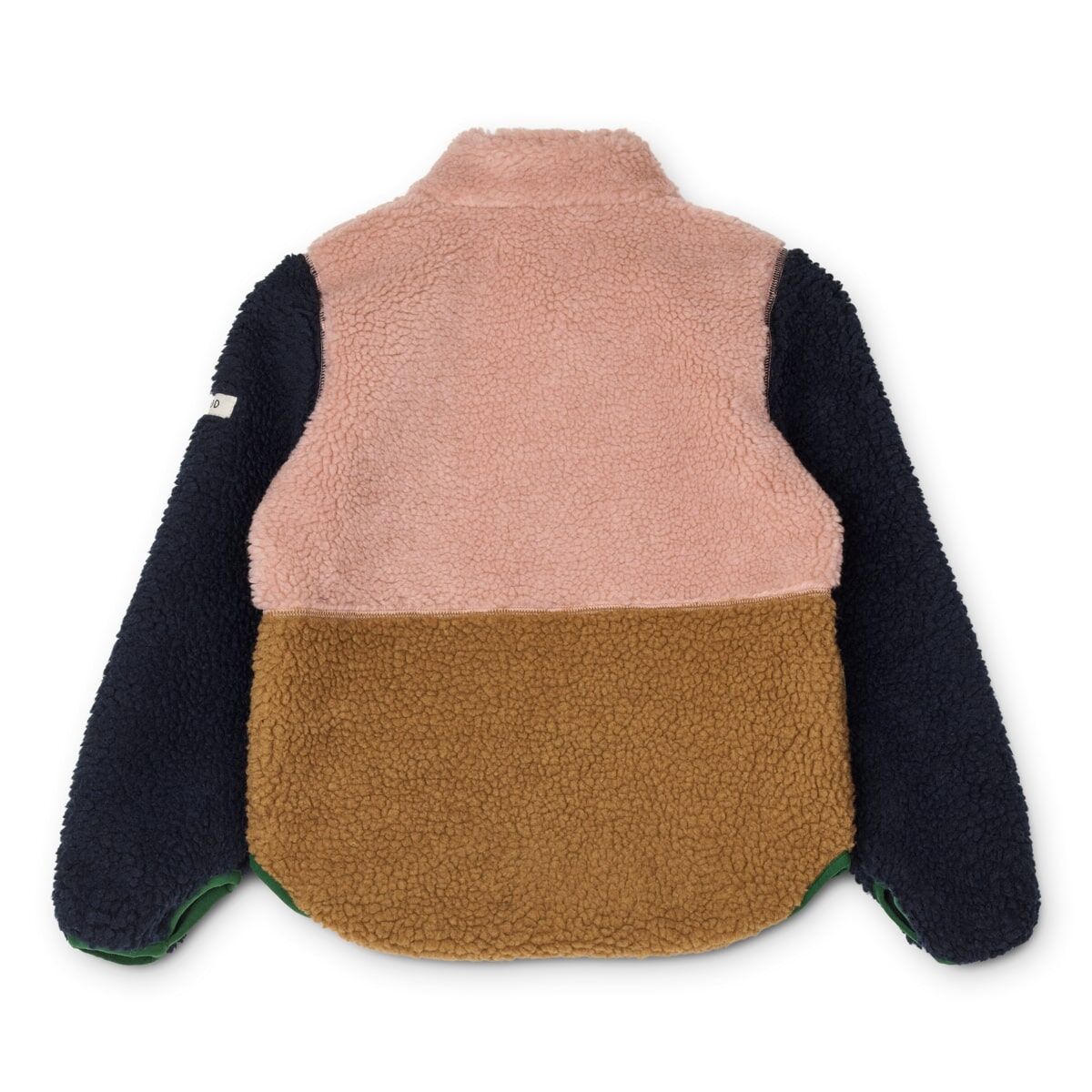 Liewood Nolan Sherpa Jacke für Kinder „Colour block / Tuscany Rose Multi mix“, Gr. 80, 86, 98 – Bild 2