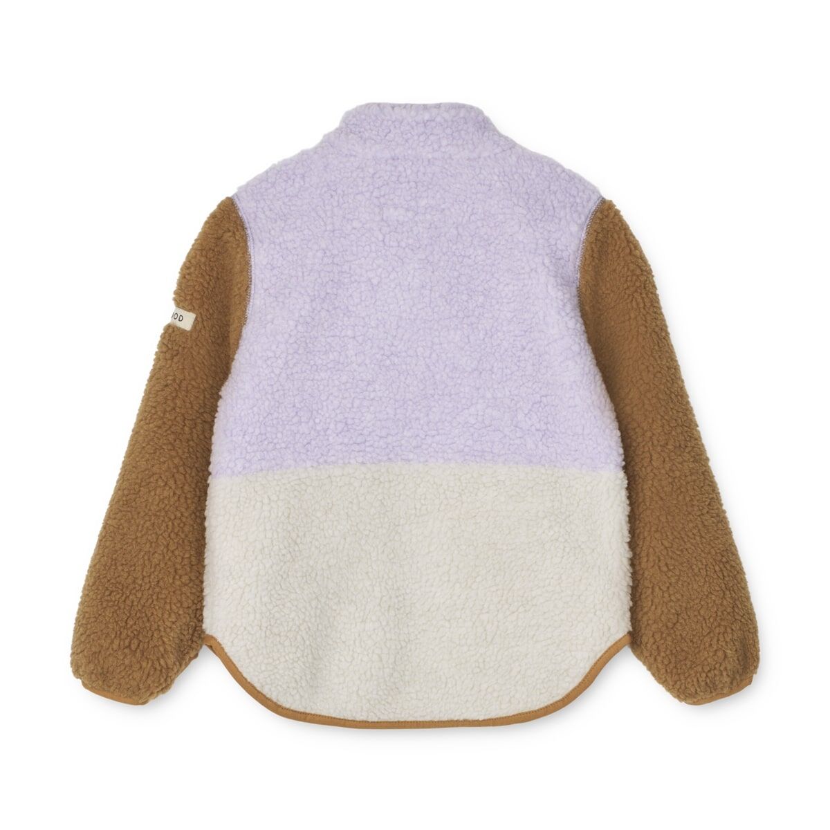 DELISTED Liewood Nolan Sherpa Jacke für Kinder „Golden caramel / Misty lilac“ – Bild 2