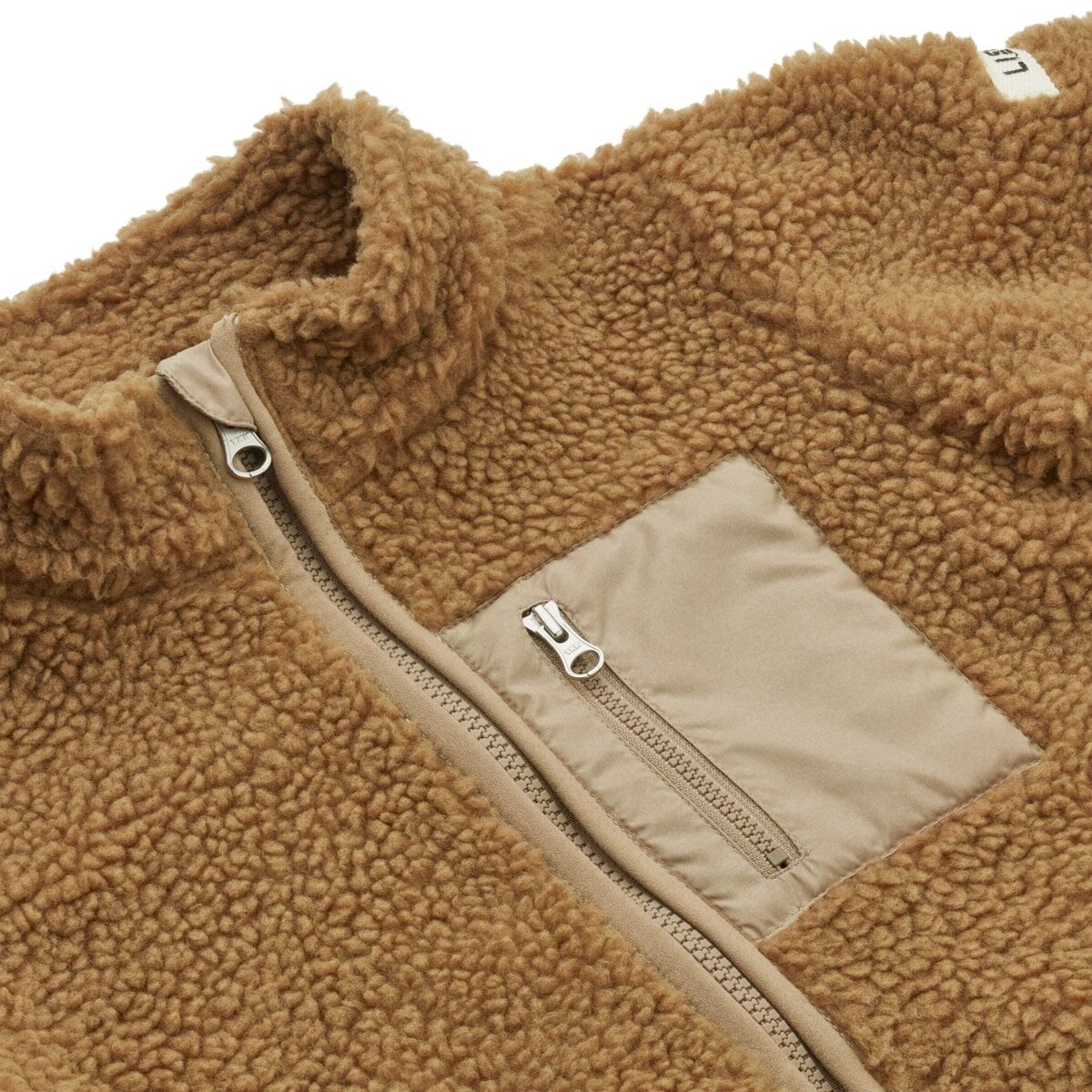 Liewood Nolan Sherpa Jacke für Kinder „Golden caramel“, Gr. 80, 86 – Bild 3