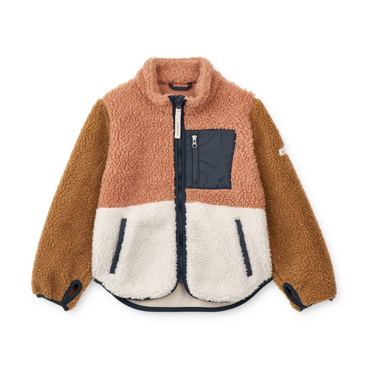 Liewood Nolan Sherpa Jacke für Kinder „Tuscany rose multi mix“, Gr. 80-98, 110, 128