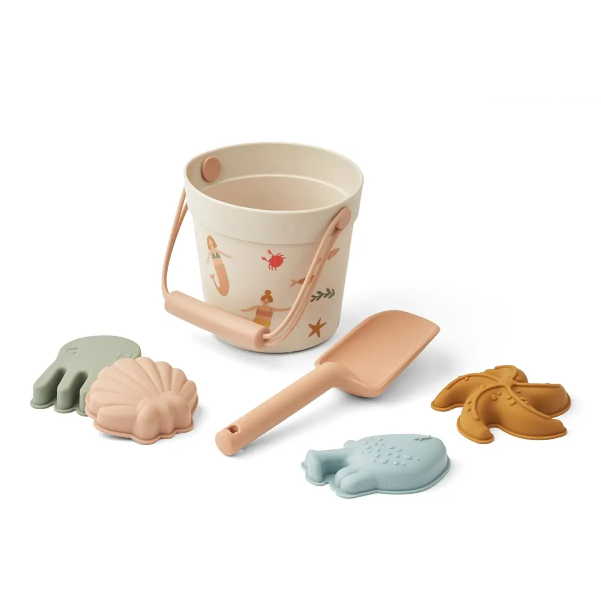 Liewood Dante Strand-Set „Mermaids / Sandy“, Silikon, 6-teilig