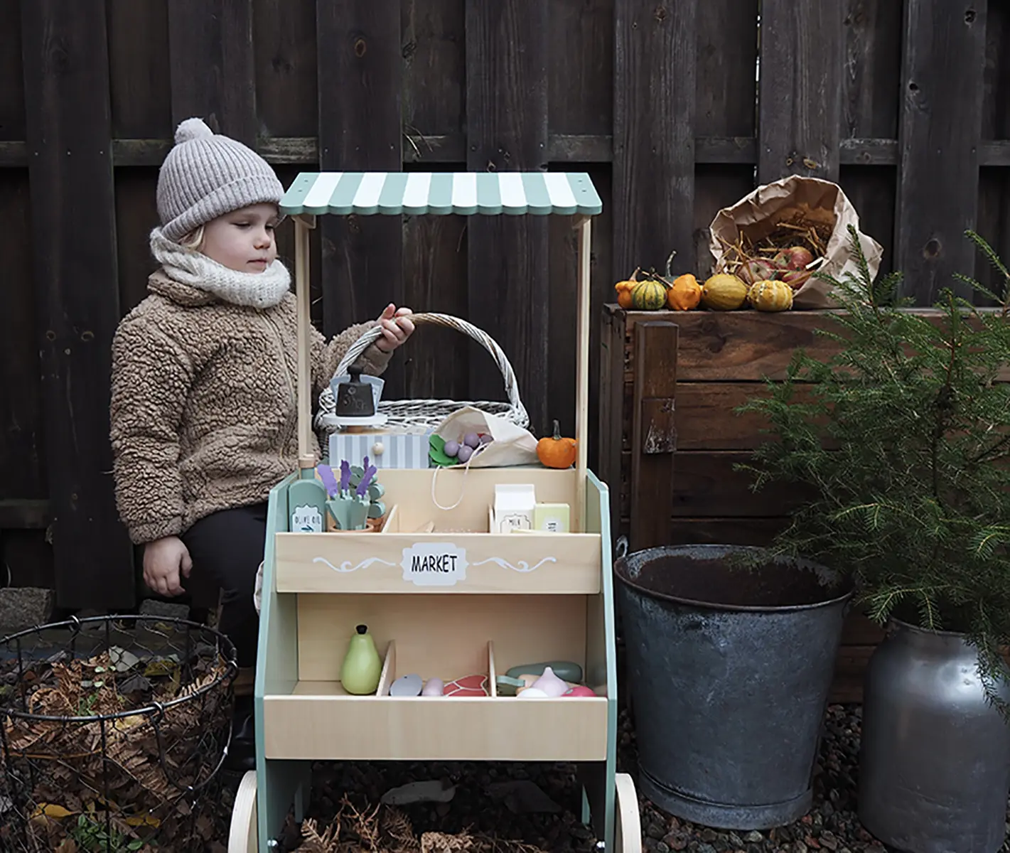 DELISTED Jabadabado Marktstand inkl. viel Zubehör, 40x79x40cm – Bild 7