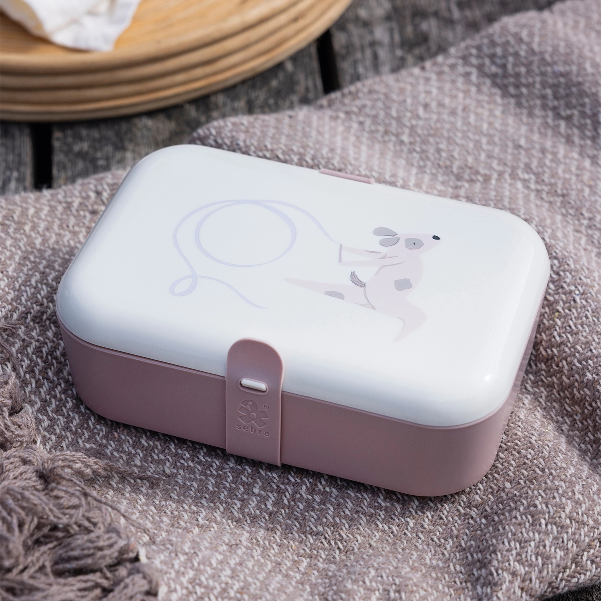 Sebra Lunchbox mit Silikonband „Tiny Toes“