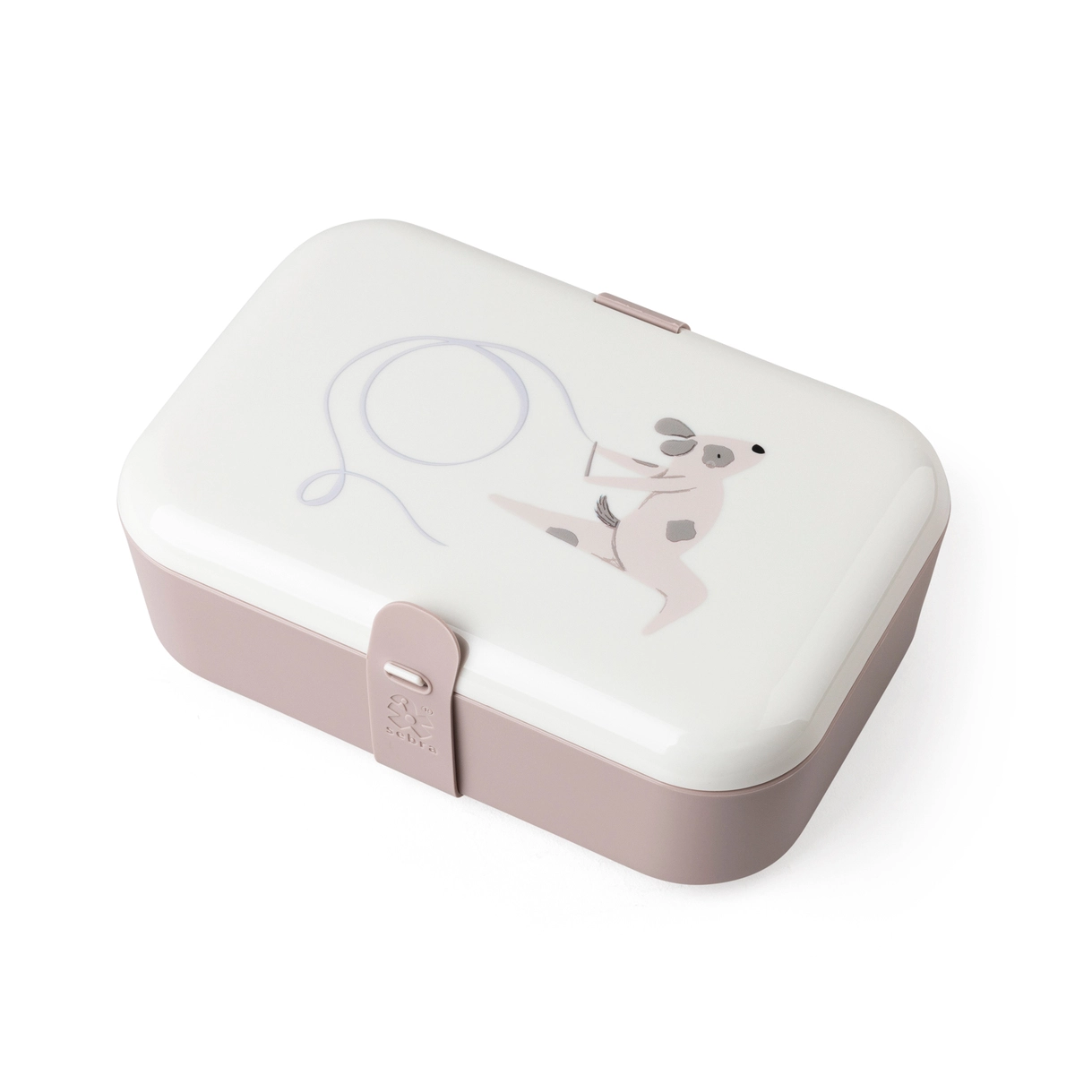 Sebra Lunchbox mit Silikonband, Teeny Toes-1