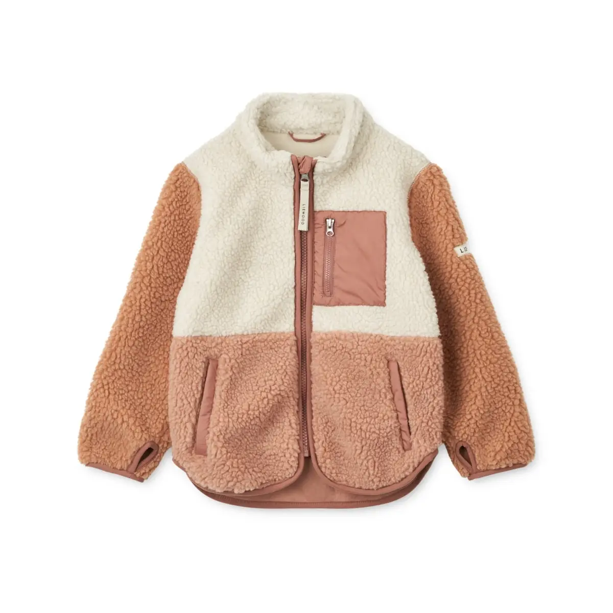 Liewood Nolan Sherpa Jacke für Kinder „Tuscany rose multi mix“