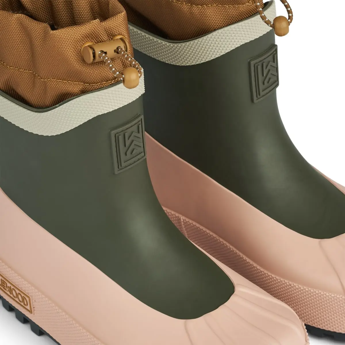 Liewood Gummistiefel Isaac „Army brown / Multi mix“