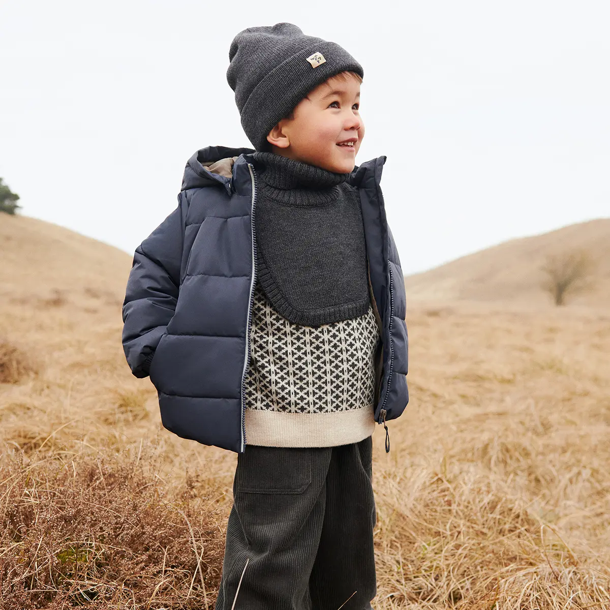 Wheat Puffer Jacke Cammoe „Ink“
