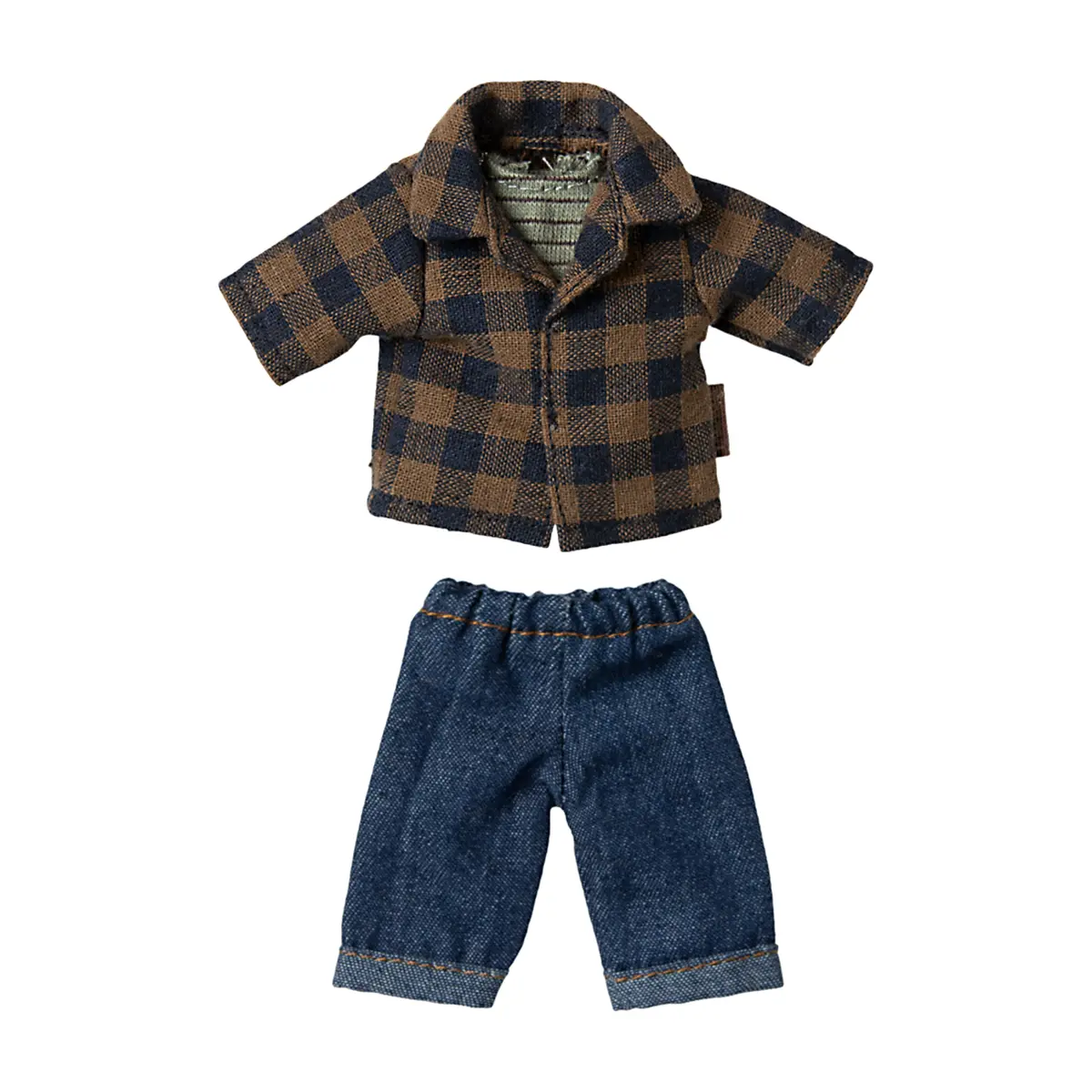 Maileg Papa Maus mit Jacke und Jeans, Hellbraun