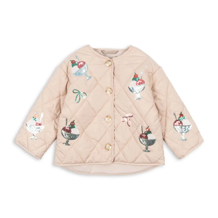 Konges Sløjd Steppjacke Flora „Gelato“ mit Pailletten