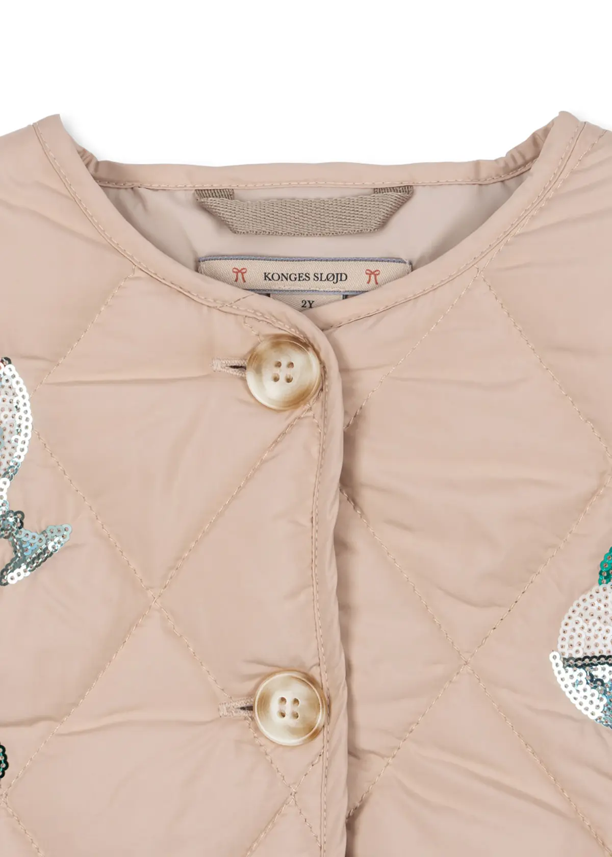 Konges Sløjd Steppjacke Flora „Gelato“ mit Pailletten