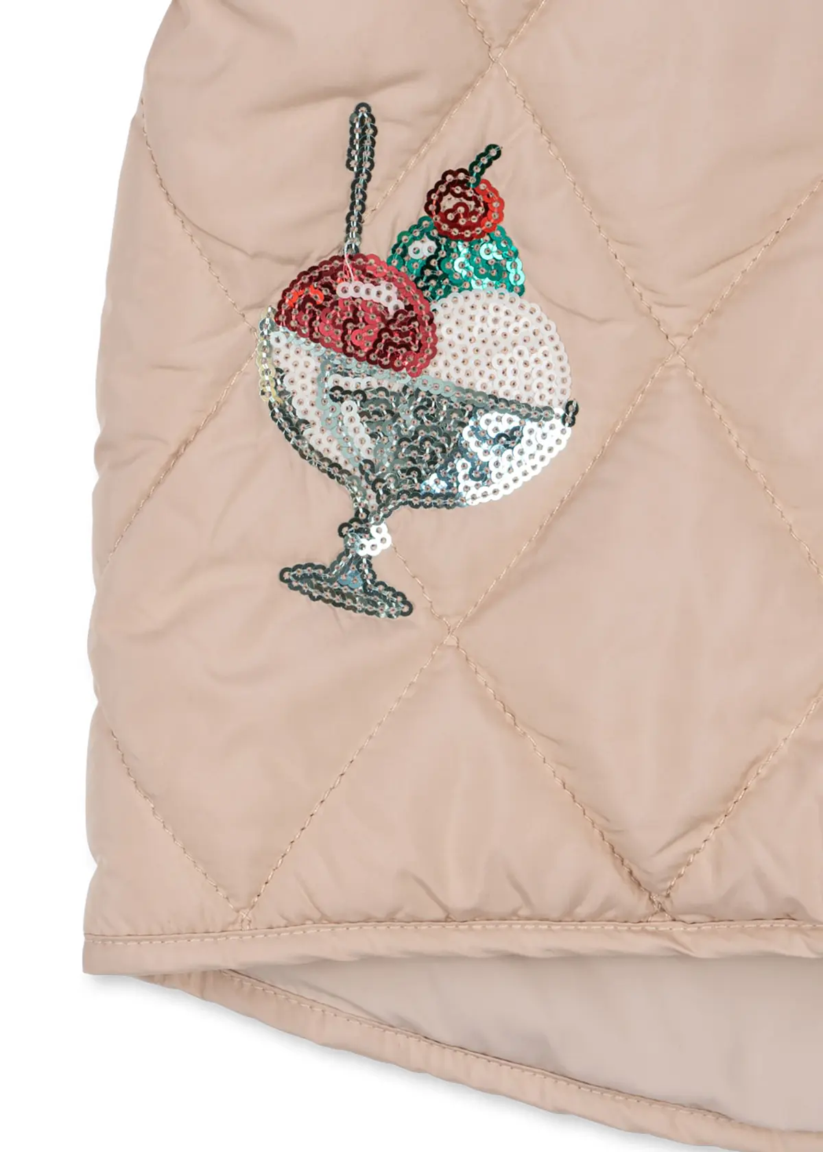 Konges Sløjd Steppjacke Flora „Gelato“ mit Pailletten