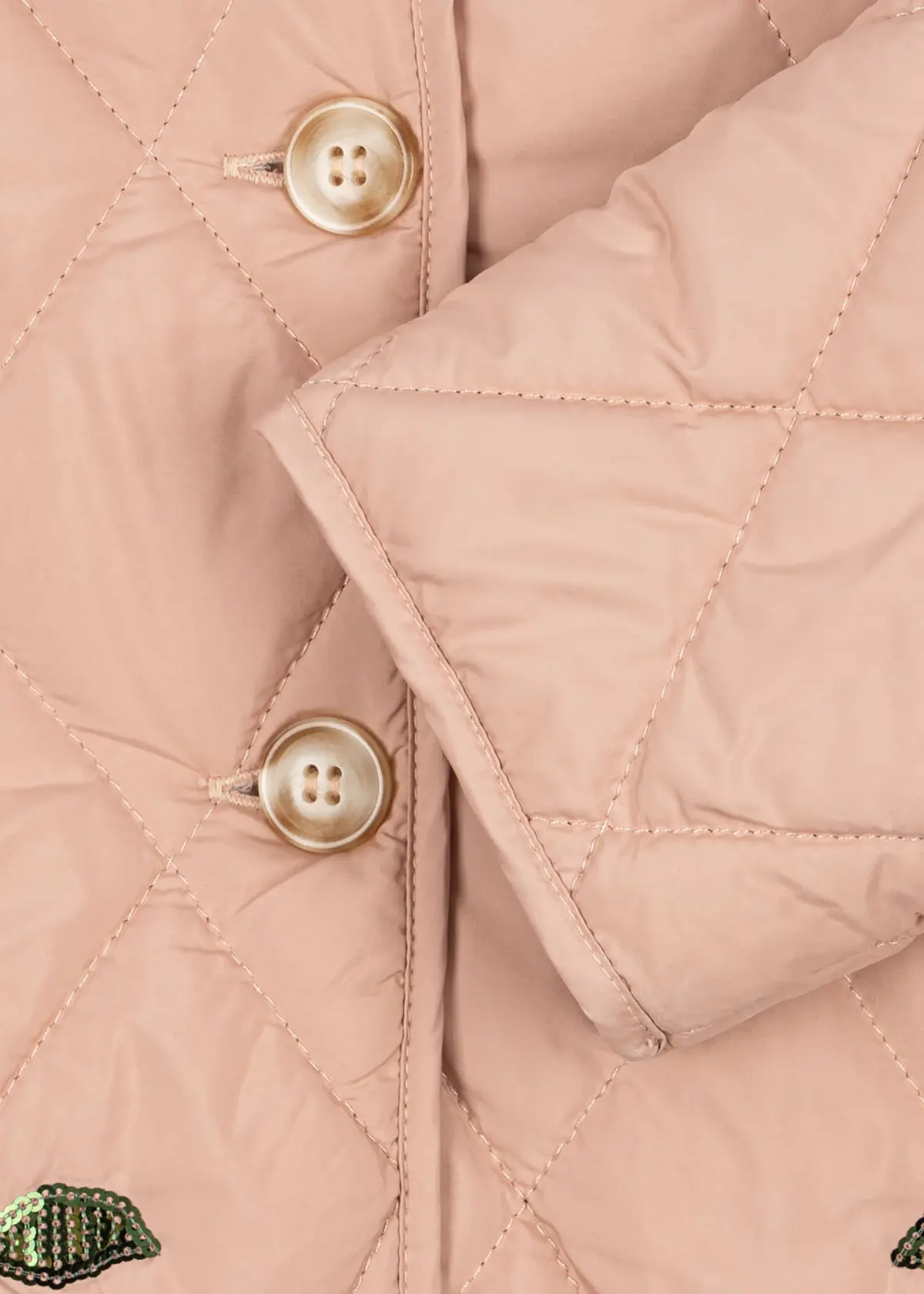 Konges Sløjd Steppjacke Flora „Ma Grande Cerise“ mit Pailletten