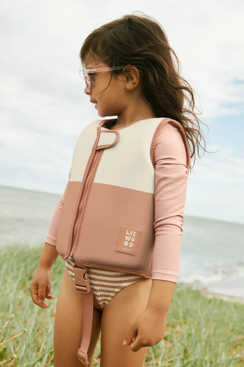 Liewood Dove Kinder-Schwimmweste „Tuscany rose multi mix“ mit Ärmeln