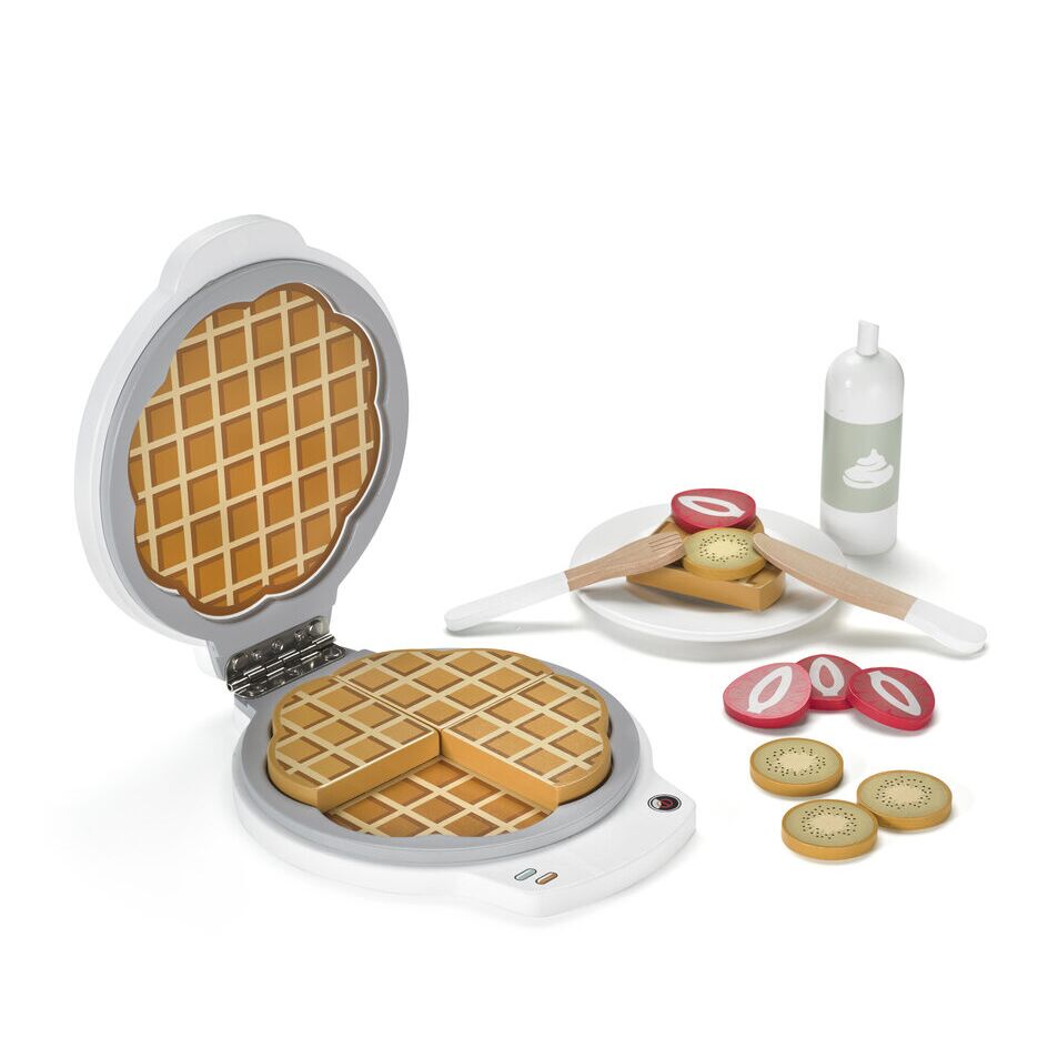 Kids Concept Waffeleisen Bistro aus Holz offen