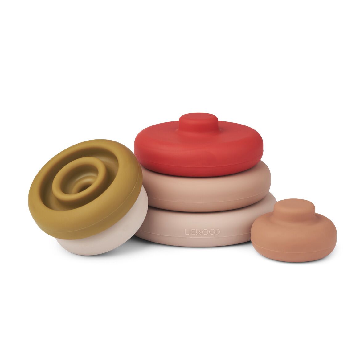 Liewood Dag Stapelturm „Tuscany rose multi mix“, 100% Silikon – Bild 2