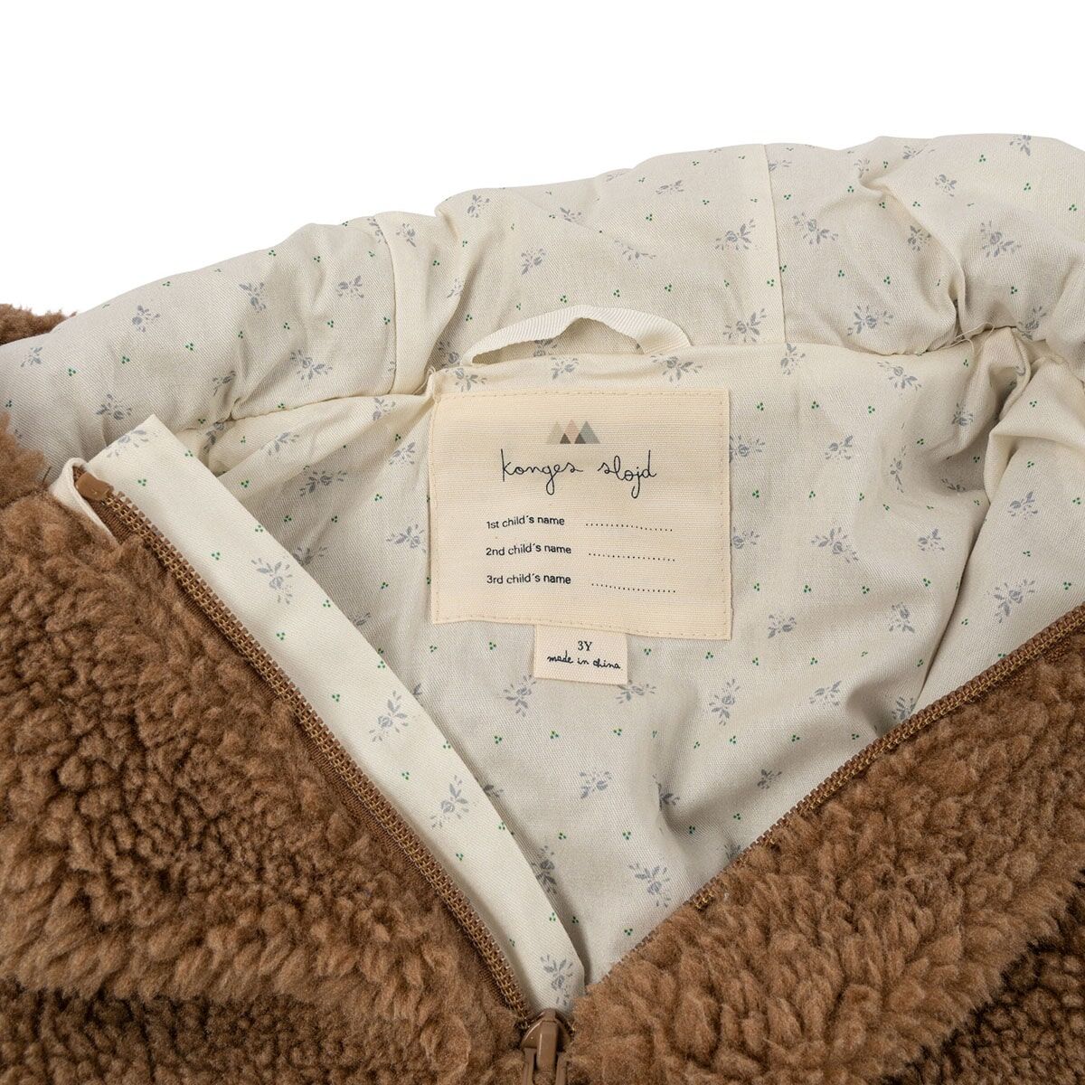 Konges Sløjd Grizz Teddy Poncho „Tobbaco Brown“ 86-98, 110-128 – Bild 4