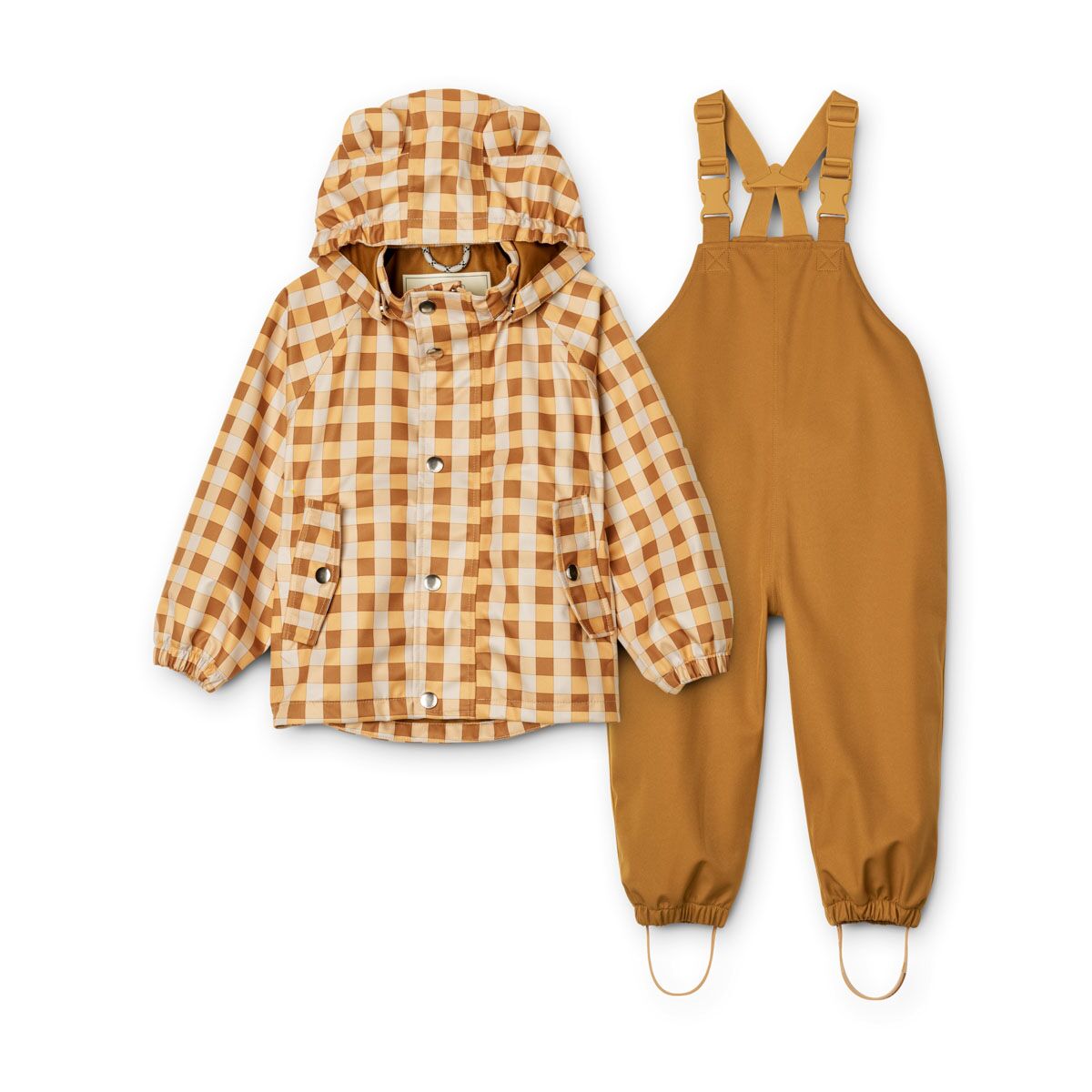 Liewood Dakota Regenbekleidungs-Set „Golden caramel multi mix“