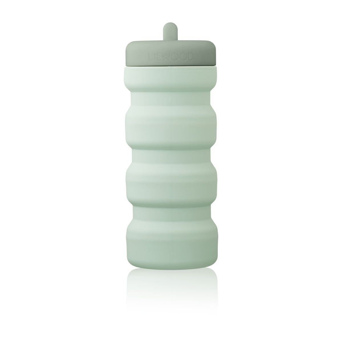 Liewood faltbare Trinkflasche Wilson „Dusty mint / Faune green mix“, 450ml