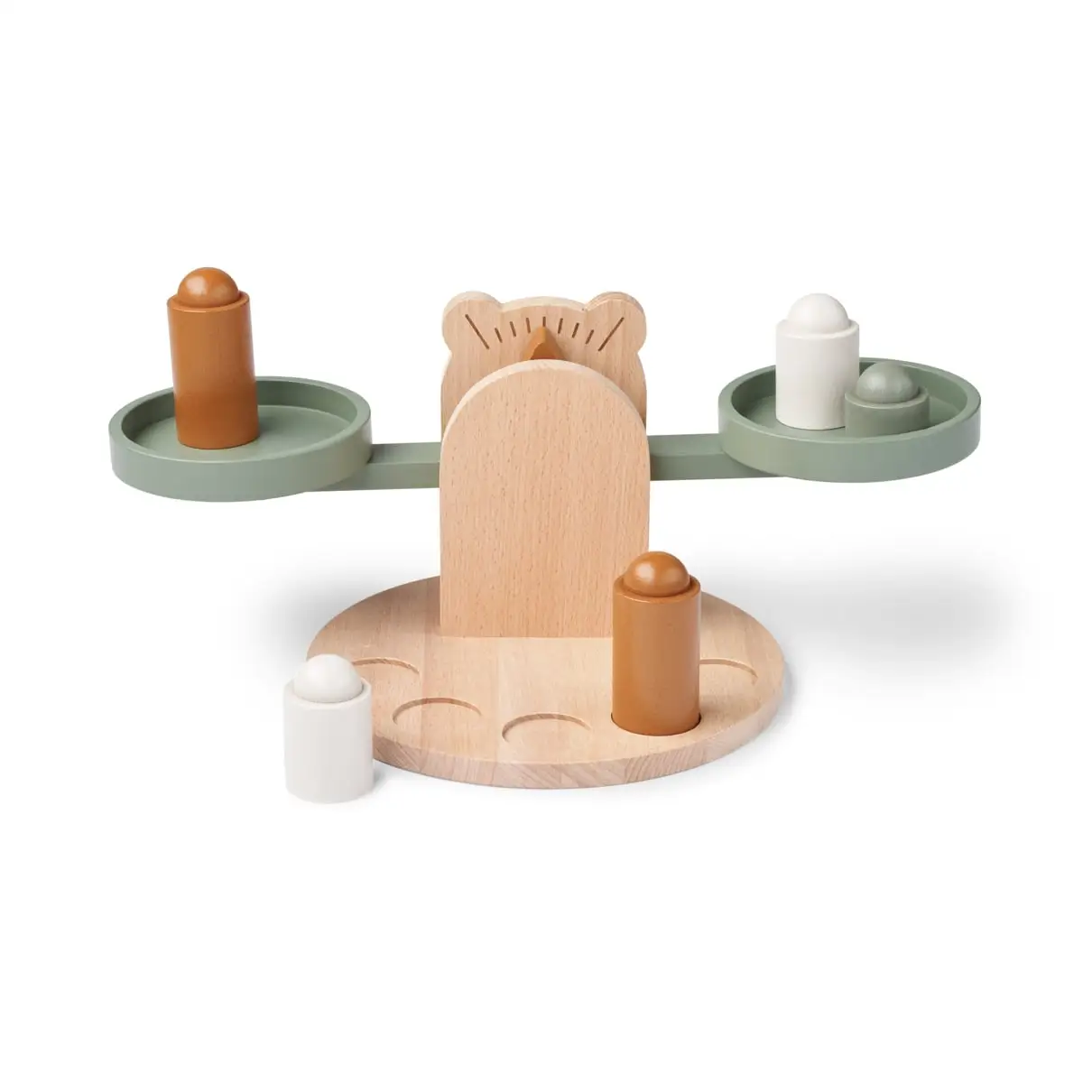 Liewood Spielzeug-Waage Ronni „Faune green mix“ aus Holz