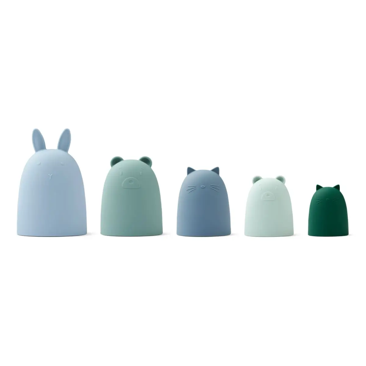 Liewood Stapelspielzeug Annelie „Dusty mint multi mix“ aus Silikon