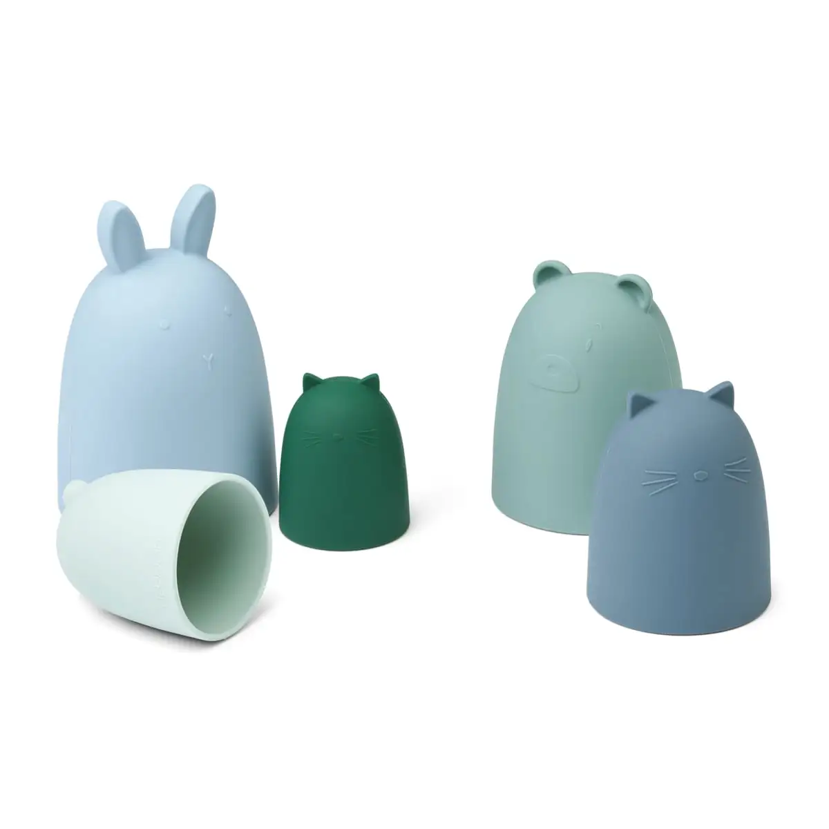 Liewood Stapelspielzeug Annelie „Dusty mint multi mix“ aus Silikon